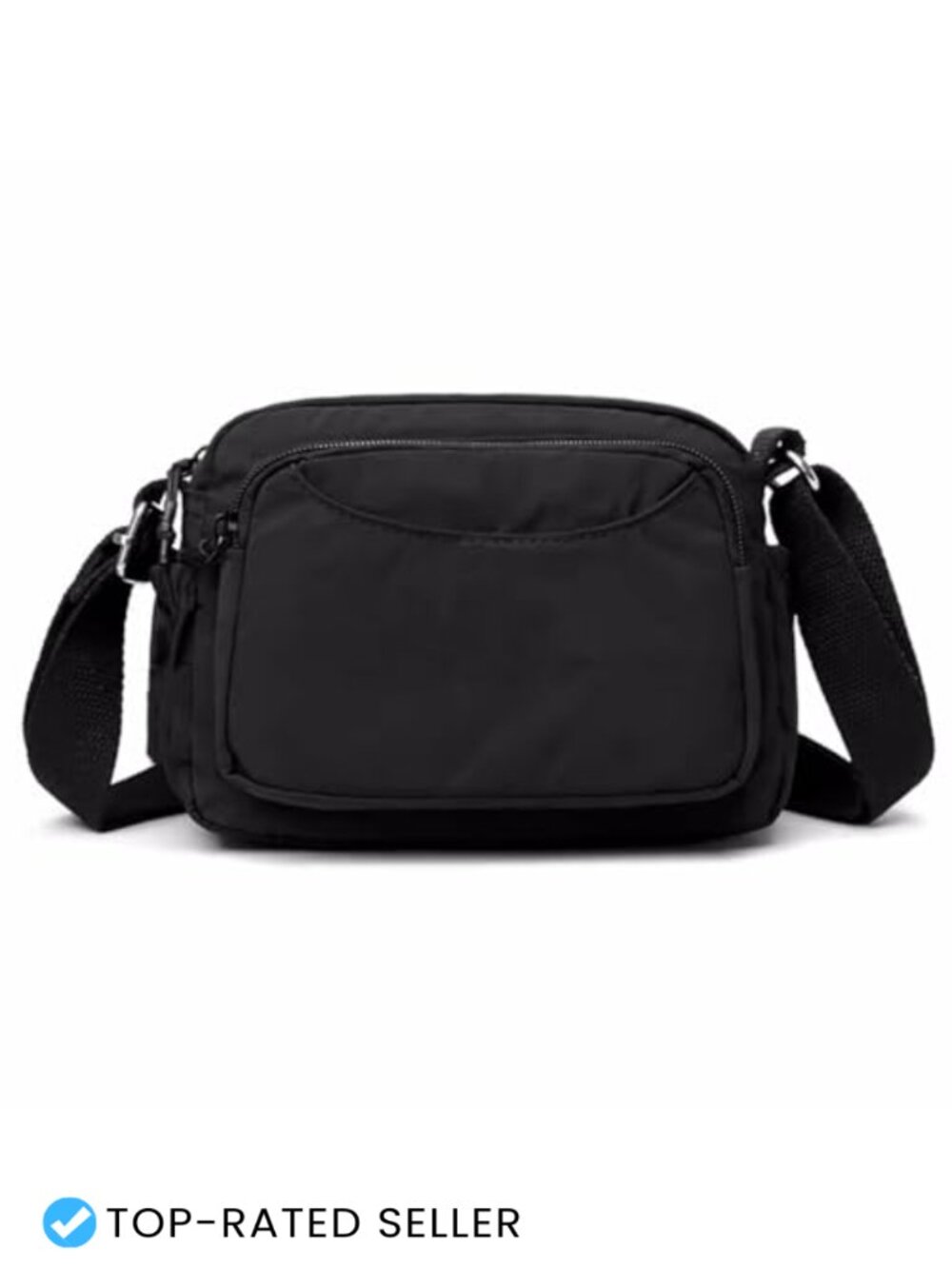 Nylon Crossbody Bag Women Adjustable Mini Shoulder Multi-Pocket Purse